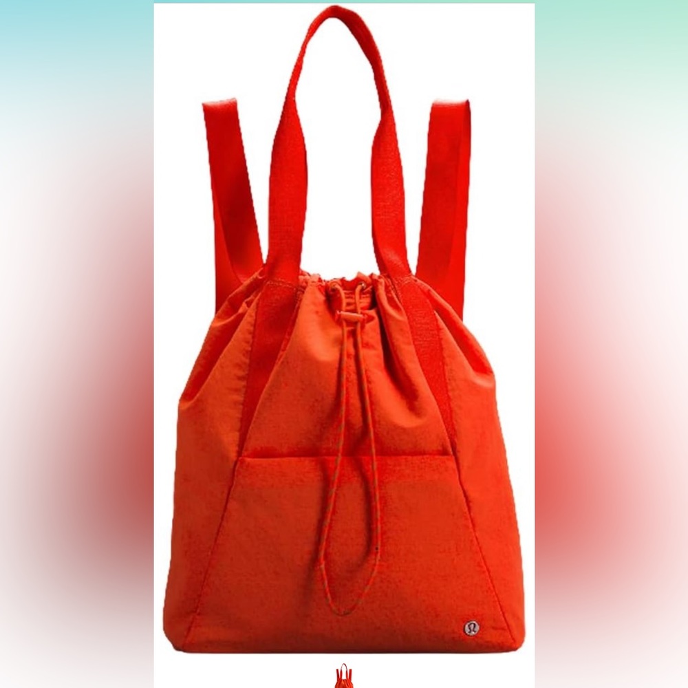 Lululemon Dual Function Backpack to Tote Bag 18L, lava orange
